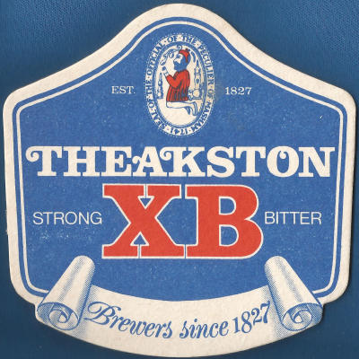Theakston XB Beer Mat 1 Back