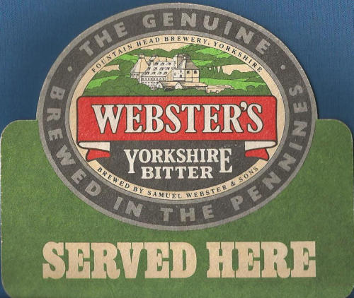 Websters Beer Mat 2 Front