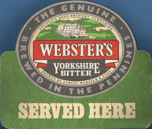 Websters Beer Mat 3 Front