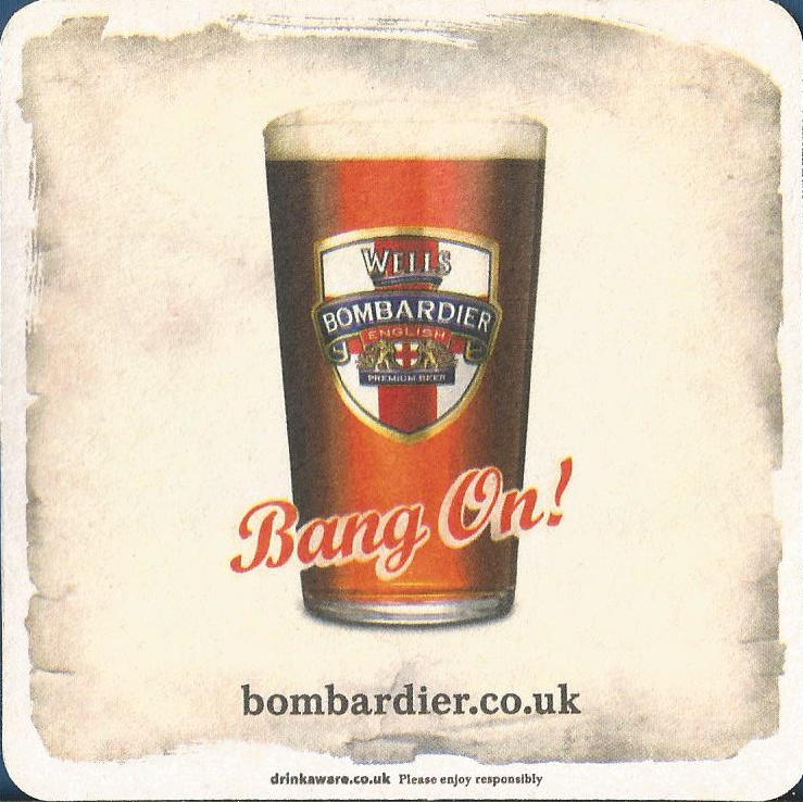 Bombardier Beer Mat 3 Back