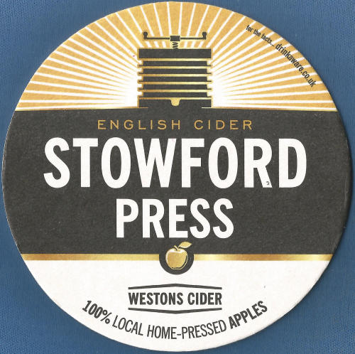Westons Stowford Press Beer Mat