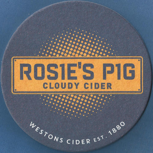 Westons Rosie's Pig Beer Mat