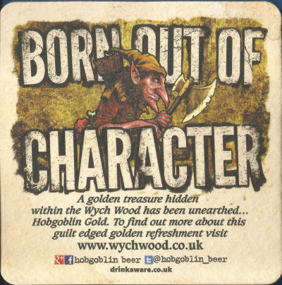 Hobgoblin Gold Beer Mat 2 Back