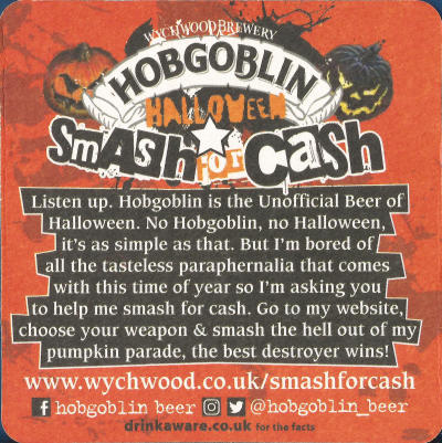 Hobgoblin Beer Mat 4 Back