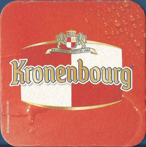 Kronenbourg Beer Mat 2 Front