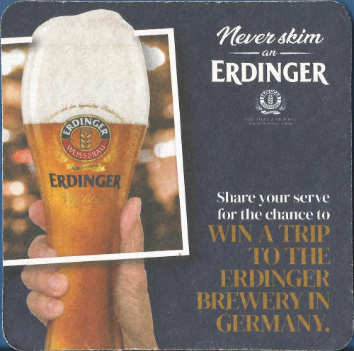 Erdinger Beer Mat