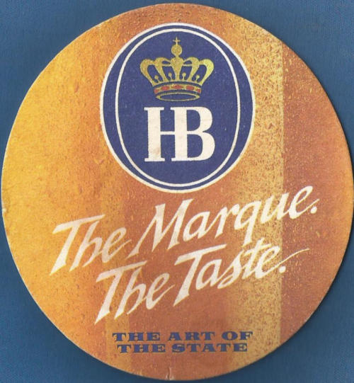 Hofbrauhaus Beer Mat 2 Back