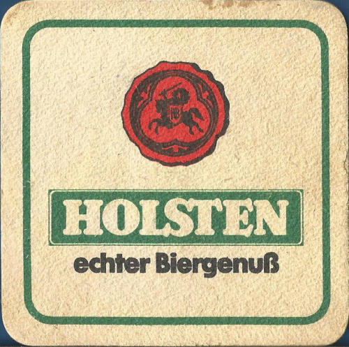 Holsten Beer Mat 1 Back
