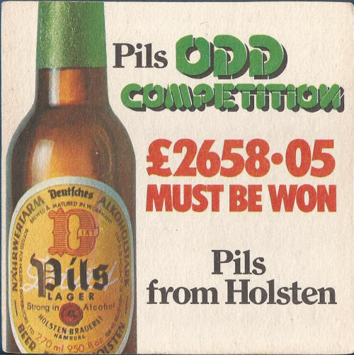 Holsten Beer Mat 3 Front