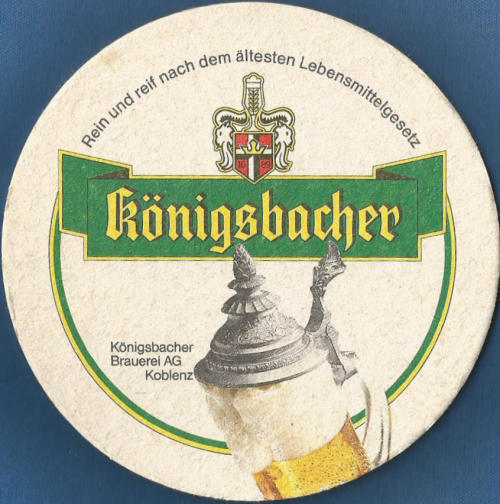 Konigsbacher Beer Mat 1 Front