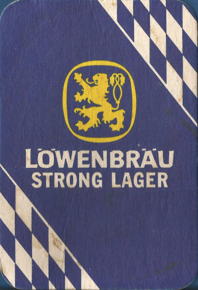 Lowenbrau Beer Mat 1 Back