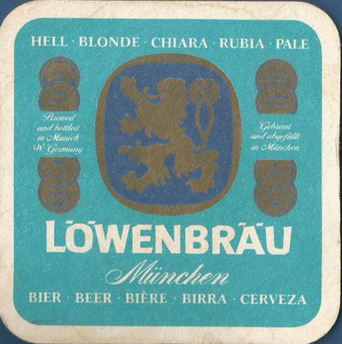 Lowenbrau Beer Mat 3 Front