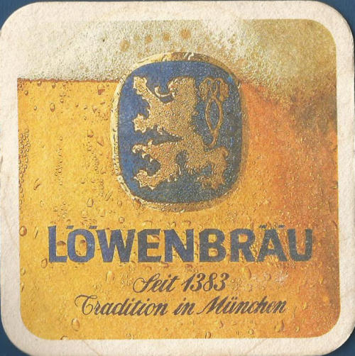 Lowenbrau Beer Mat 3 Back