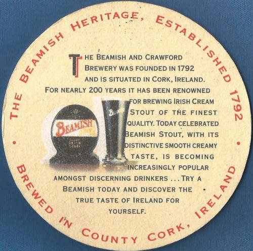 Beamish Beer Mat 1 Back