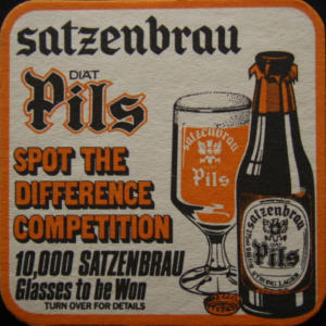 Saltzenbrau Beer Mat