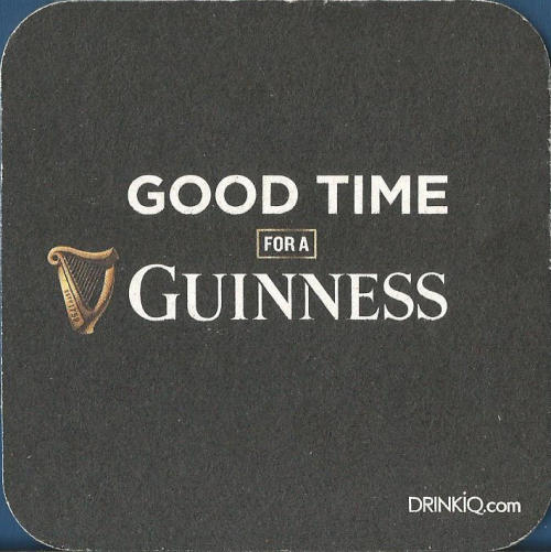 Guinness Beer Mat 12 Back