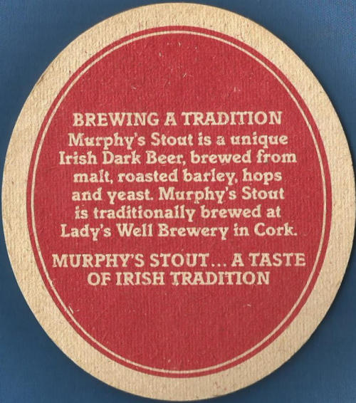 Murphys Beer Mat 1 Back