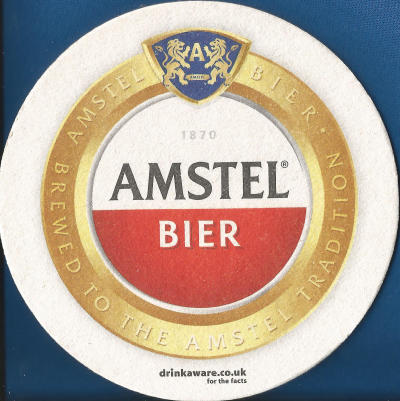 Amstel Beer Mat 1 Back
