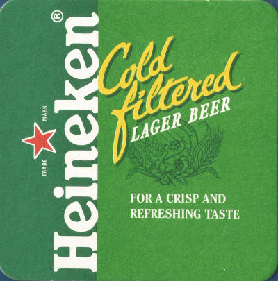 Heineken Beer Mat 1 Back