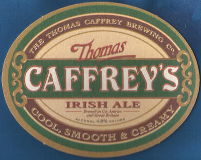 Caffrey's Irish Ale Beer Mat 1 Front
