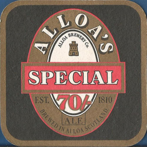 Alloa Beer Mat 1 Front