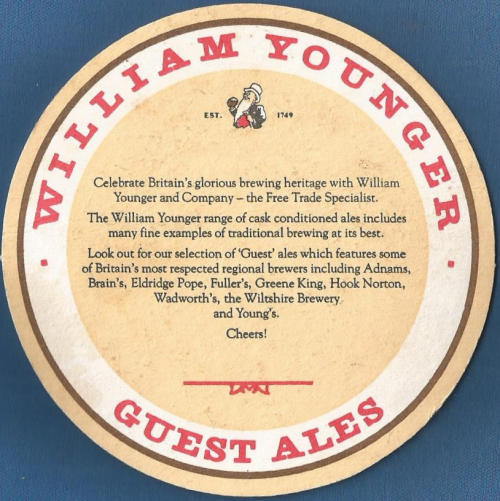 Youngers Beer Mat 2 Back
