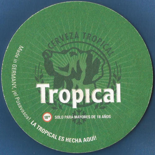 Tropical Beer Mat 1 Front
