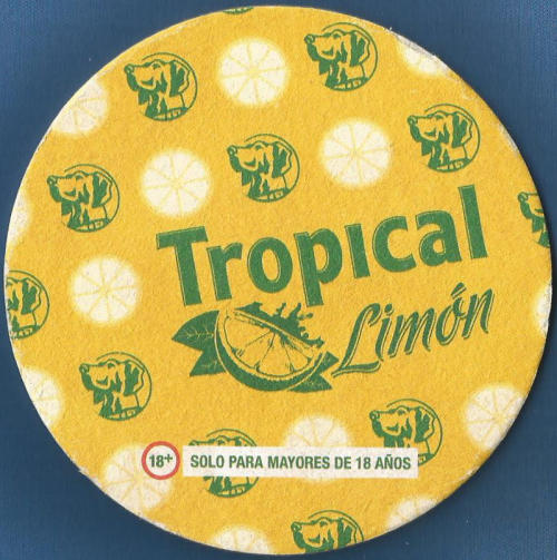 Tropical Beer Mat 1 Back