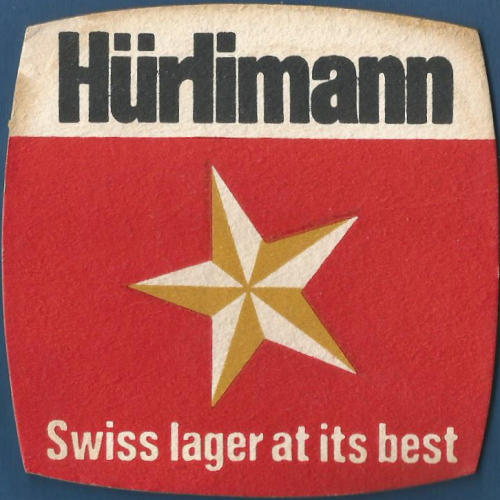 Hurlimann Beer Mat 1 Front