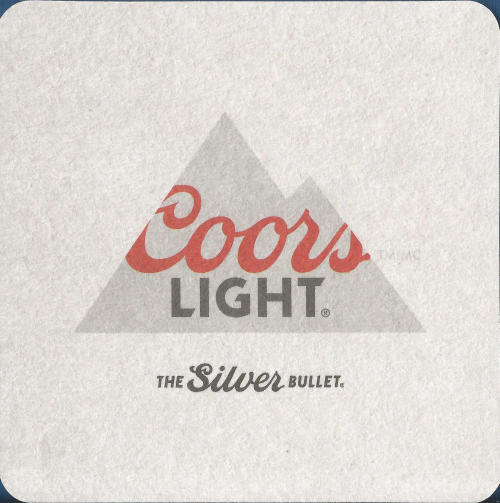 Coors Light Beer Mat 2 Back