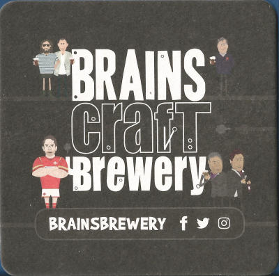 Brains Beer Mat 1 Front