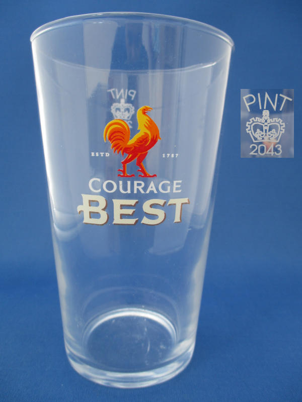 Courage Best Beer Glass