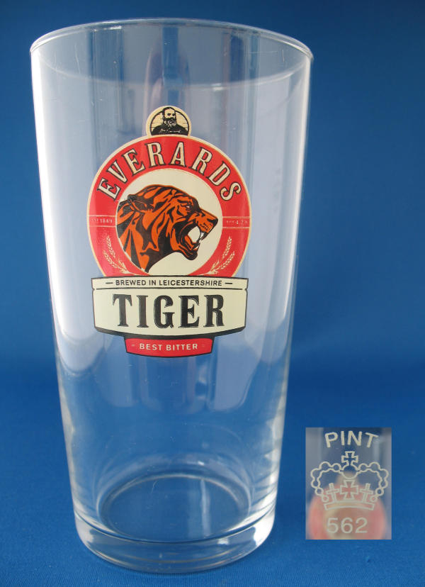 Everards Tiger Beer Glass