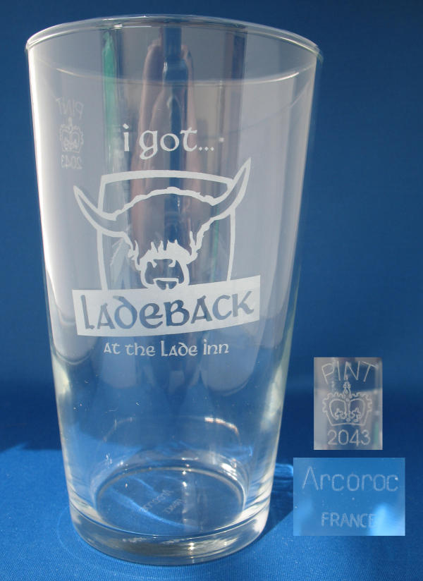 000045B012 Lade Inn Beer Glass