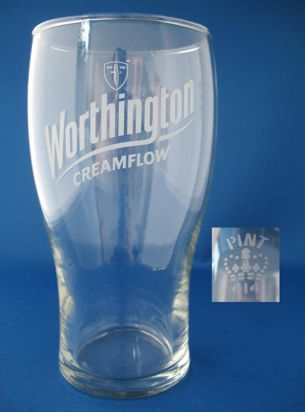 Worthington Creamflow Beer Glass 000060B032