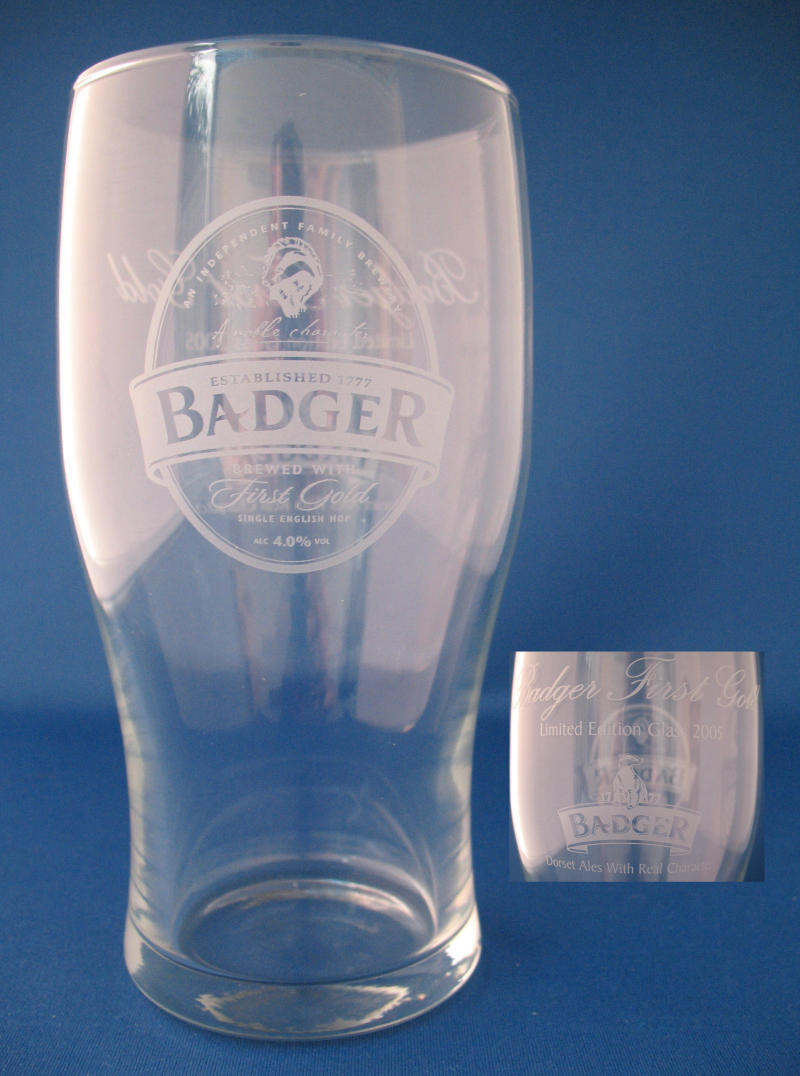 Badger Beer Glass 000072B036