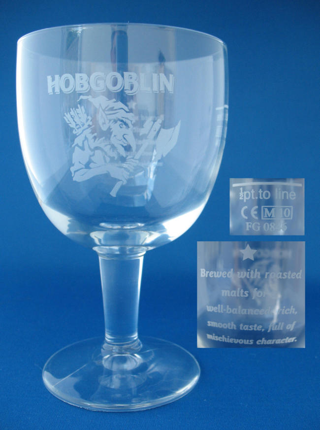 Hobgoblin Beer Glass