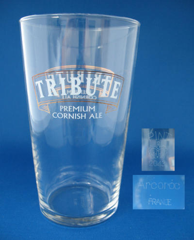 Tribute Beer Glass 000114B035