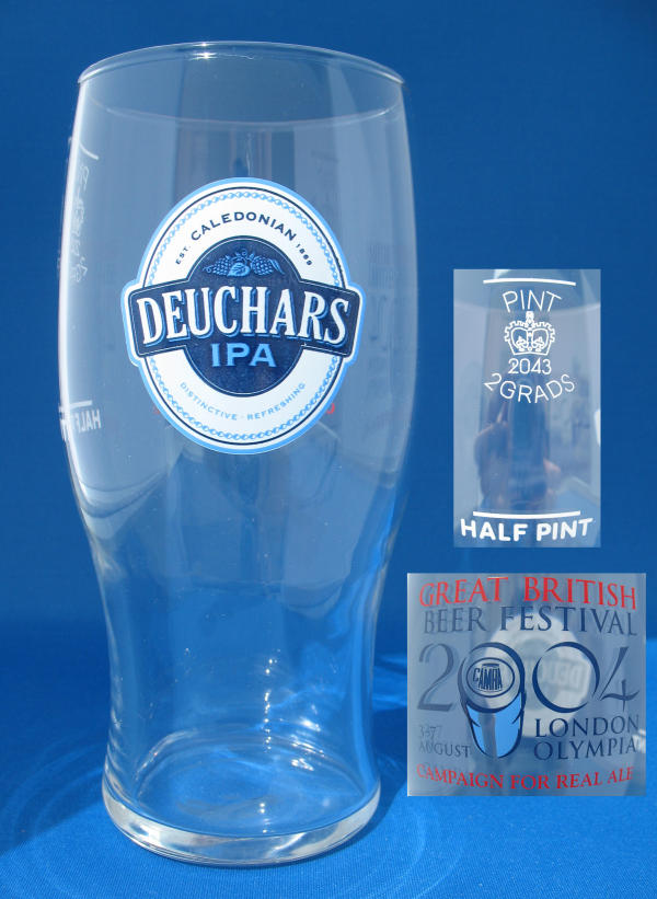 Deuchars IPA Beer Glass 000118B035