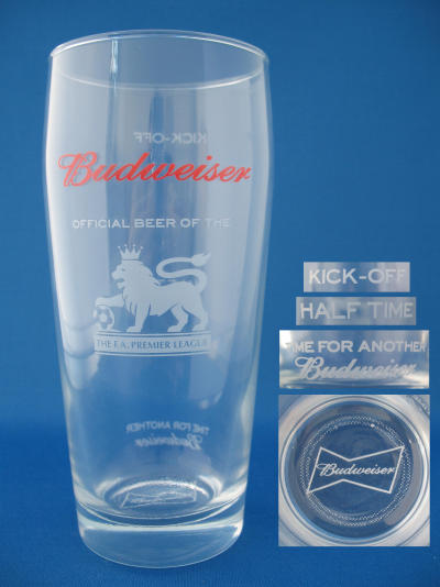 Budweiser Beer Glass 000127B009