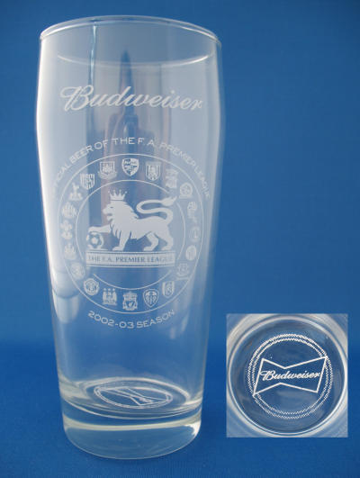 Budweiser Beer Glass 000128B009