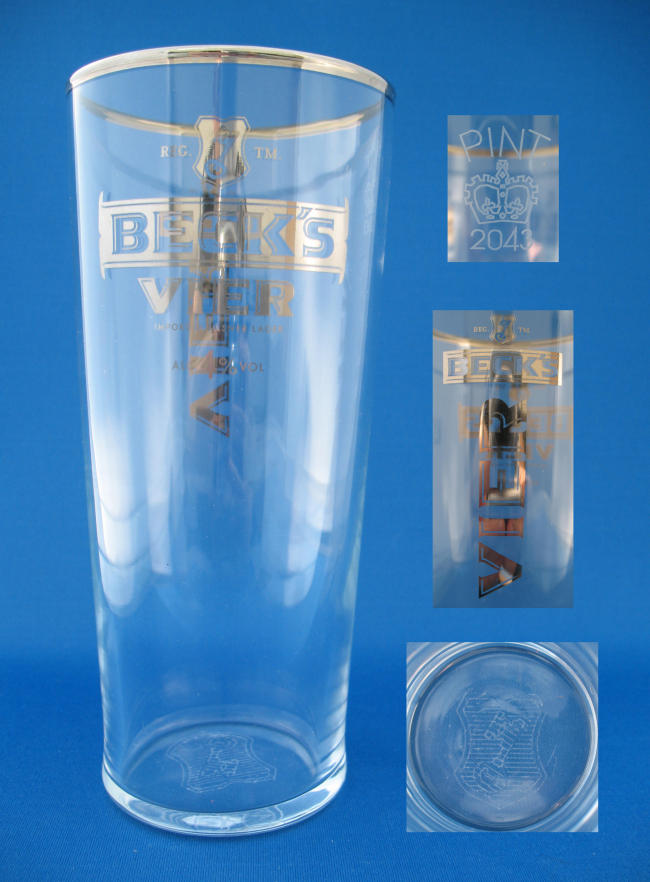 Beck's Vier Beer Glass 000158B046