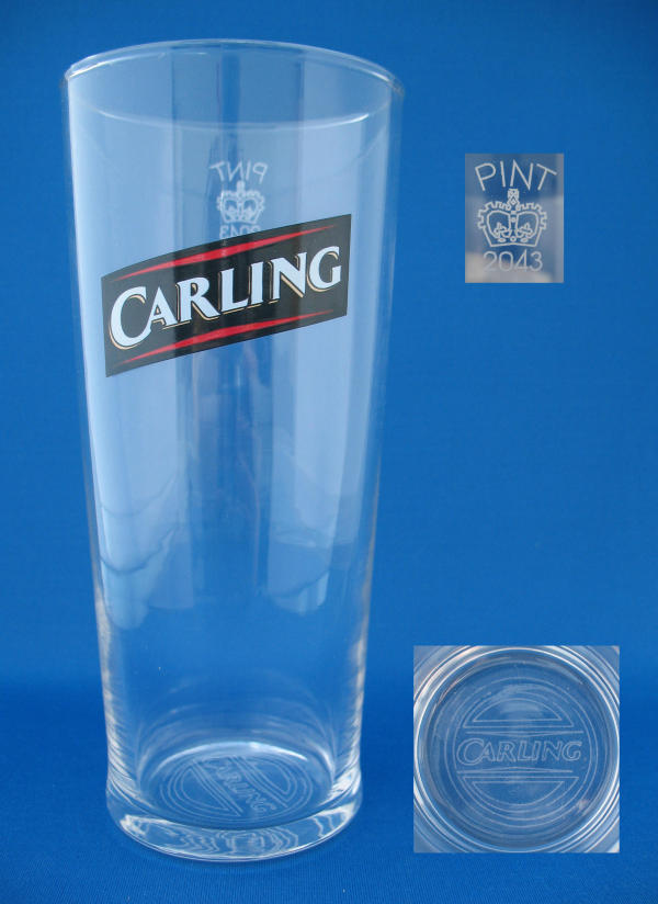Carling Beer Glass 000159B046