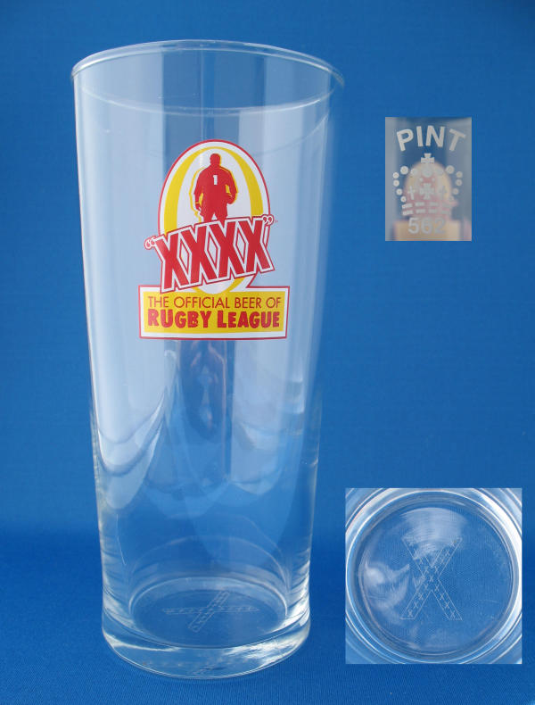 Castlemaine XXXX Beer Glass 000167B046