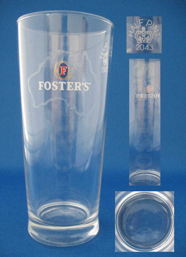 Fosters Beer Glass 000172B046