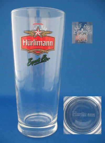 Hurlimann Beer Glass 000173B046