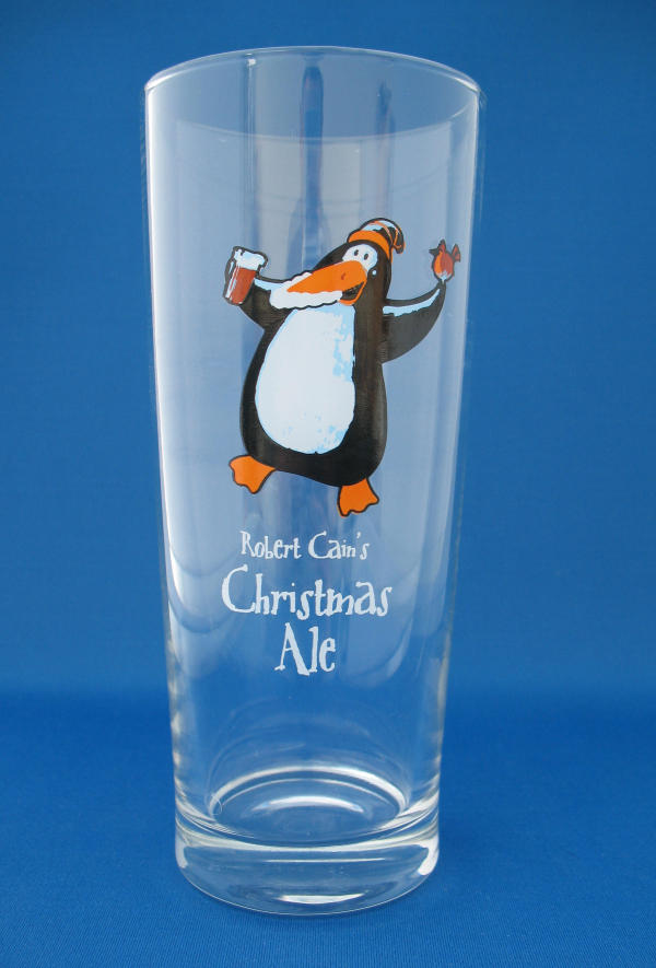 Cains Christmas Beer Glass