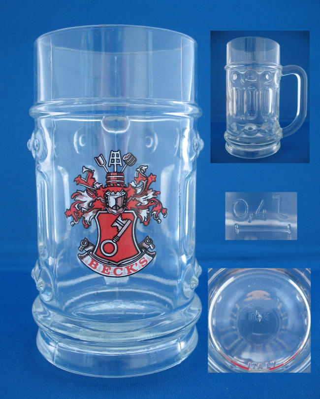 Beck's Beer Glass 000202B042