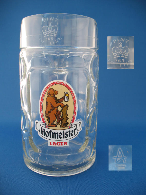 Hofmeister Beer Glass 000203B042