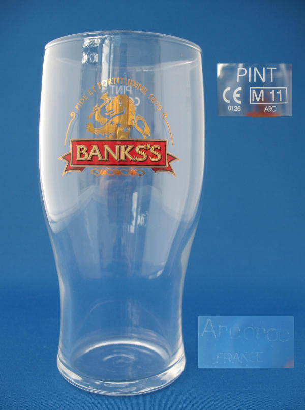 000221B025 Banks's Beer Glass